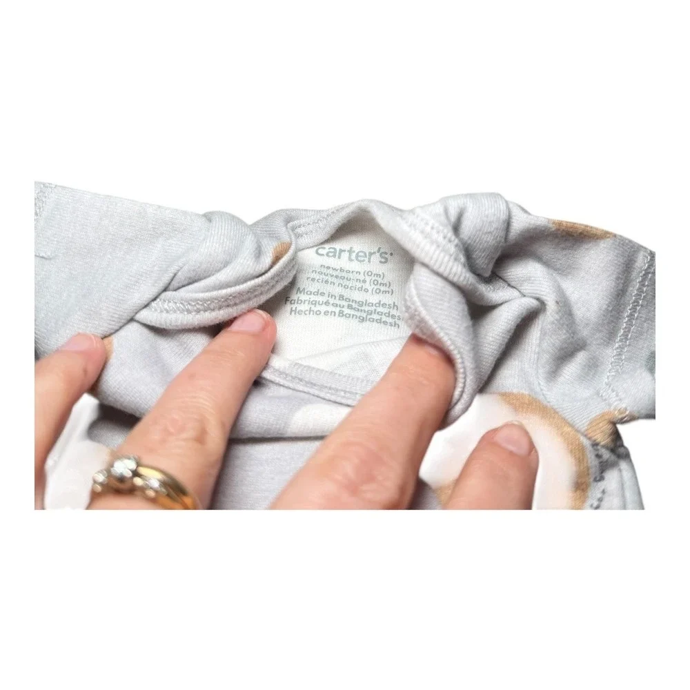 Cottagecore‎ Carter's Bodysuit Set NB Newborn Multicolor Animal Cookies Clouds